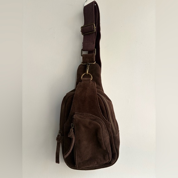 Free People Hudson Sling Bag- chocolate brown🔥 - Picture 5 of 14